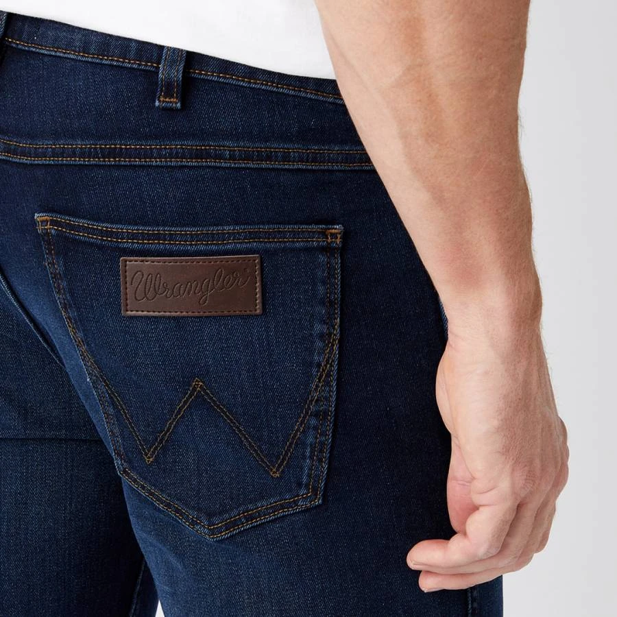 Wrangler Dark Blue Greensboro Straight Stretch Jean 4 Wrangler Dark Blue Greensboro Straight Stretch Jean - Image 4