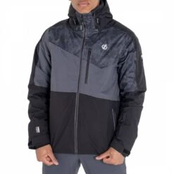 Dare2B Black Waterproof Recycled Ski Jacket