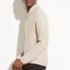 Vince Beige Shawl Collar Cashmere Jumper