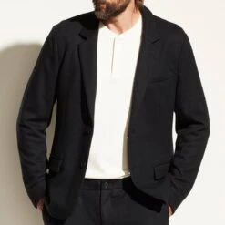 Vince Navy Wool Blend Blazer