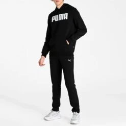 Puma Black Logo Athletics Hoodie -Schmuddelwedda 17817428 2