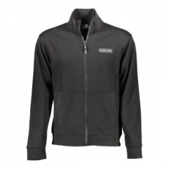 PHILIPP PLEIN Black Zip Through Sweatshirt