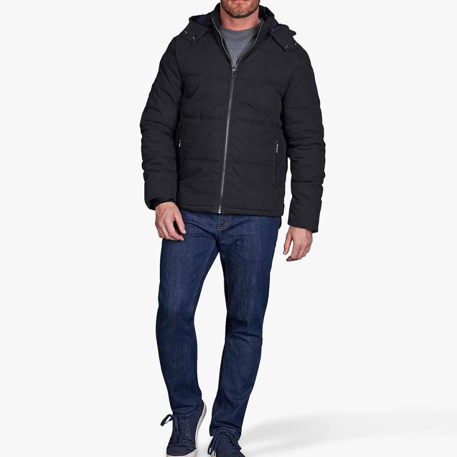 Hooded Puffer Jacket Black 2 Hooded Puffer Jacket Black - Image 2