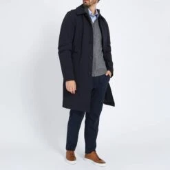 Grey Full Zip Contrast Collar Cashmere Jumper -Schmuddelwedda 17856227 3