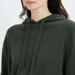 Khaki Leo Cashmere Hoodie -Schmuddelwedda 17856297 3 1