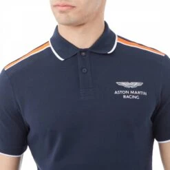 Hackett London Navy AMR Cotton Polo Shirt -Schmuddelwedda 17879038 4