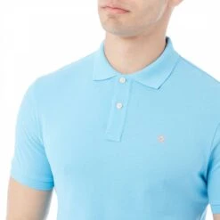 Hackett London Blue Classic Logo Cotton Polo Shirt -Schmuddelwedda 17879151 4