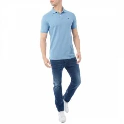 Hackett London Denim Classic Logo Cotton Polo Shirt -Schmuddelwedda 17879157 3
