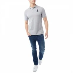 Hackett London Grey New Classic Slim Cotton Polo -Schmuddelwedda 17879163 3