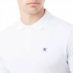 Hackett London White Classic Logo Slim Cotton Polo Shirt -Schmuddelwedda 17879185 4