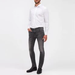 7 For All Mankind Washed Black Ronnie Comfort Luxe Stretch Jeans -Schmuddelwedda 17893892 3