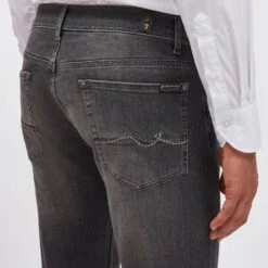 7 For All Mankind Washed Black Ronnie Comfort Luxe Stretch Jeans -Schmuddelwedda 17893892 4