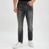 7 For All Mankind Washed Black Slimmy Tapered Comfort Stretch Jeans