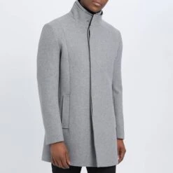 Grey Steinfield Wool Blend Coat