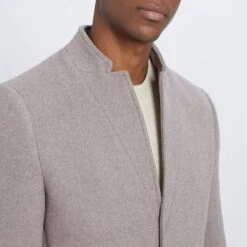 Grey Clemont Wool Blend Coat -Schmuddelwedda 17896713 4