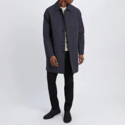 Navy Buttoned Mac -Schmuddelwedda 17896725 3