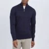 Navy Half Zip Jumper