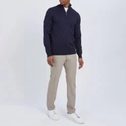 Navy Half Zip Jumper -Schmuddelwedda 17896755 3