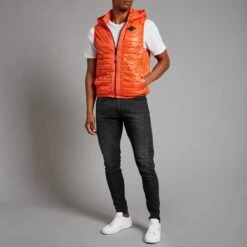 Replay Orange Recycled Nylon Gilet -Schmuddelwedda 17946878 3