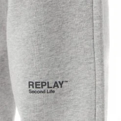 Replay Grey Second Life Fleece Organic Cotton Joggers -Schmuddelwedda 17946896 3
