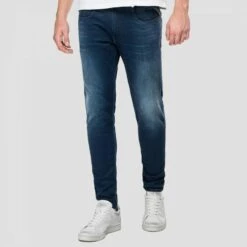 Replay Blue Bronny Slim Stretch Jeans