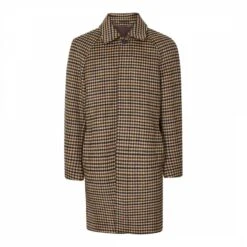 Reiss Brown Check Wool Blend Coat -Schmuddelwedda 17958961 4