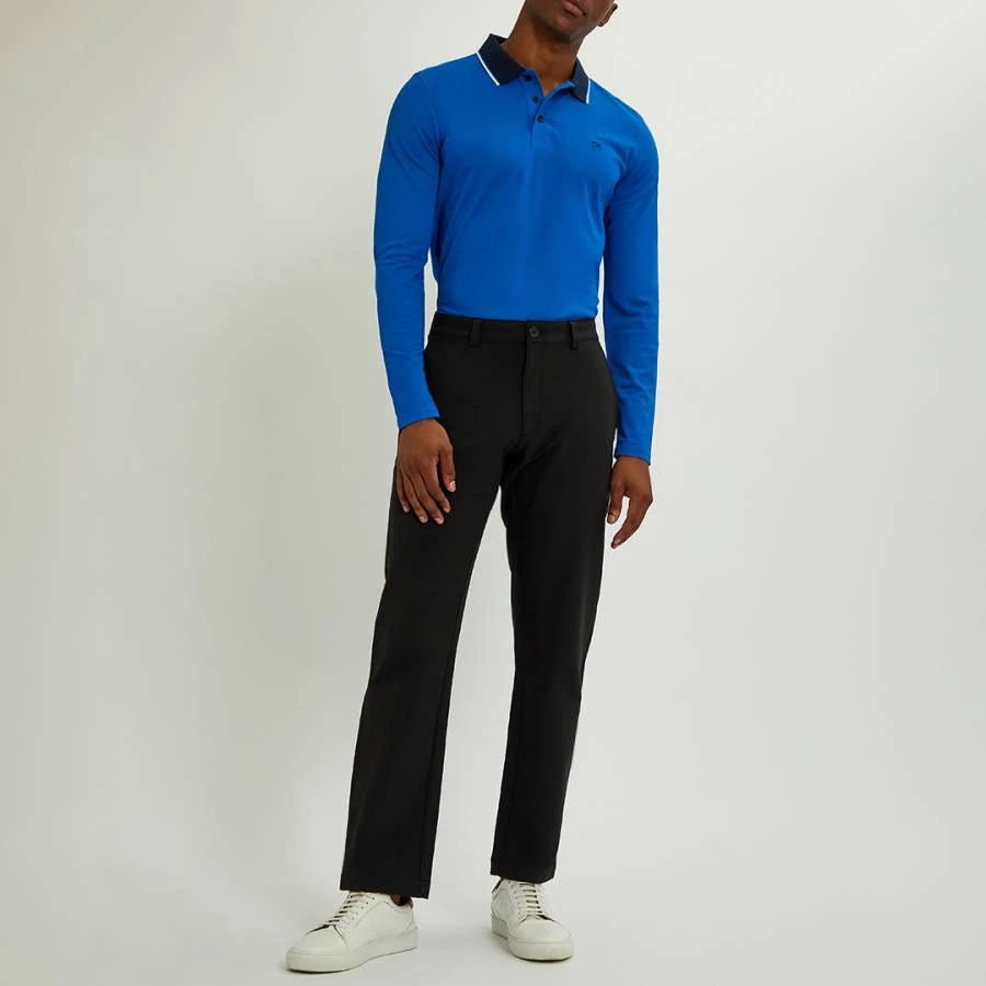 Blue Long Sleeve Polo 2 Blue Long Sleeve Polo - Image 2