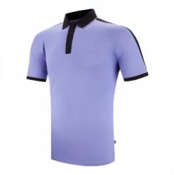 Light Blue/Black Drytech Stretch Polo Shirt -Schmuddelwedda 17973230 1