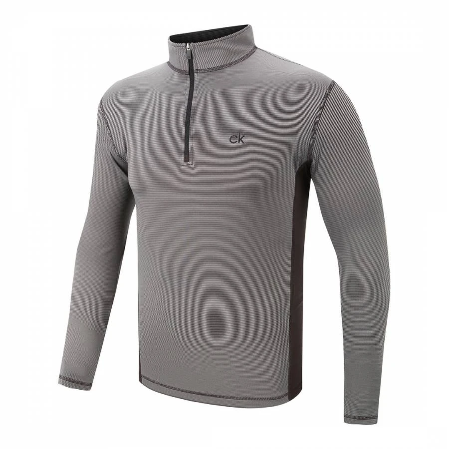 Grey 1/4 Zip Midlayer 4 Grey 1/4 Zip Midlayer - Image 4
