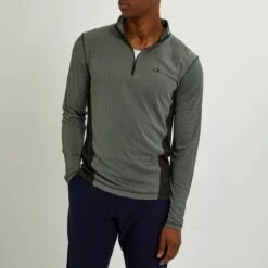 Grey 1/4 Zip Midlayer