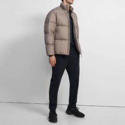 THEORY Beige Fulton Quilted Puffer Jacket -Schmuddelwedda 17998993 3