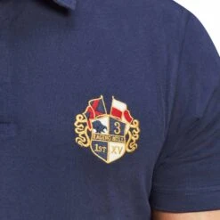 Navy Short Sleeve Cotton Polo Shirt -Schmuddelwedda 18002193 4