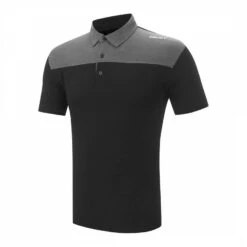 DKNY Black Performance Stretch Polo Shirt
