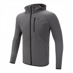 Grey Water Repellent Lightweight Hooded Jacket -Schmuddelwedda 18010479 1