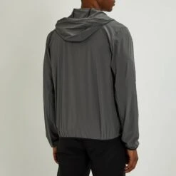 Grey Water Repellent Lightweight Hooded Jacket -Schmuddelwedda 18010479 6