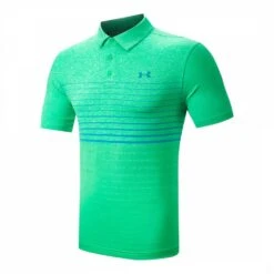 Under Armour Green Heat Gear Playoff Stretch Polo Shirt