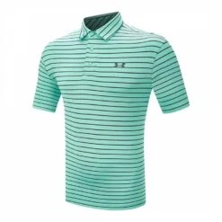 Under Armour Turquoise/Black Heat Gear Playoff Stretch Polo Shirt
