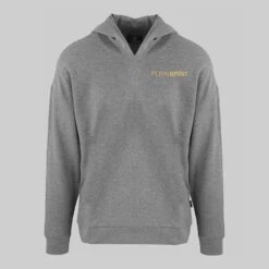PHILIPP PLEIN Grey Logo Graphic Sport Hoodie