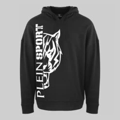PHILIPP PLEIN Black Tiger Graphic Sport Hoodie