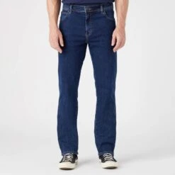 Wrangler Dark Blue Texas Slim Stretch Jeans