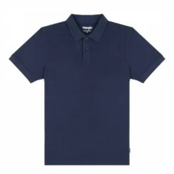 Wrangler Navy Logo Cotton Polo Shirt -Schmuddelwedda 18052487 4