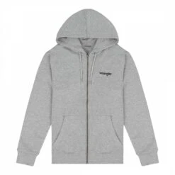 Wrangler Grey Logo Cotton Hoodie -Schmuddelwedda 18052547 4
