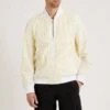 Calvin Klein Winter White Perforated Bomber Jacket