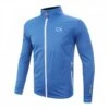Blue Waterproof Jacket With Protective Shoulder Panel