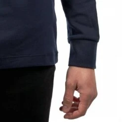 Hackett London Navy AMR Half Zip Cotton Blend Polo Shirt -Schmuddelwedda 18067270 4