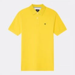 Hackett London Yellow Slim Fit Cotton Polo Shirt -Schmuddelwedda 18067301 3