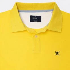 Hackett London Yellow Slim Fit Cotton Polo Shirt -Schmuddelwedda 18067301 4