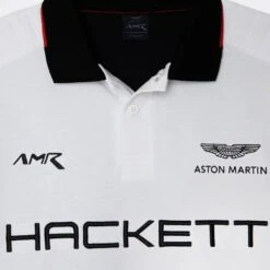 Hackett London White AMR Contrast Back Cotton Blend Polo Shirt -Schmuddelwedda 18067553 3