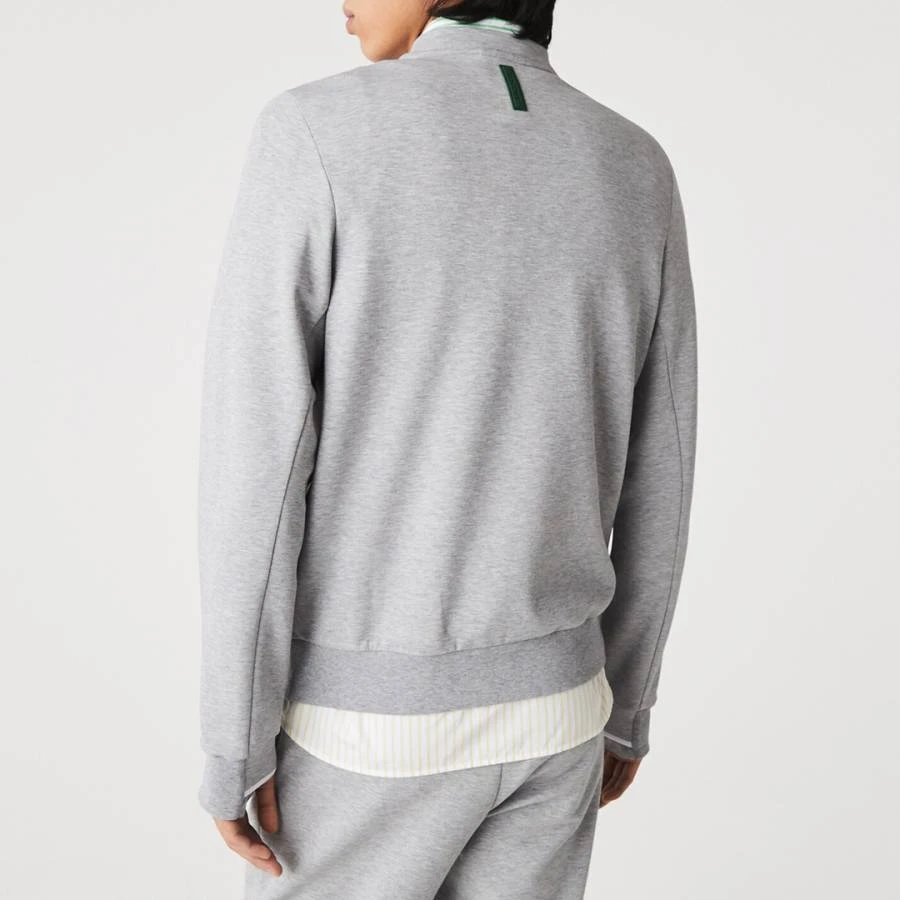 Lacoste Grey Kangaroo Pocket Seam Detail Sweatshirt 2 Lacoste Grey Kangaroo Pocket Seam Detail Sweatshirt - Image 2