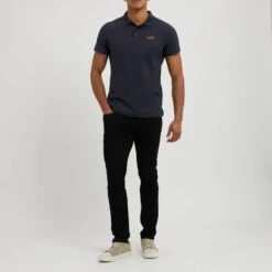 Cavalli Class Navy Embroidered Logo Cotton Polo Shirt -Schmuddelwedda 18106187 3